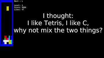 A plain Tetris clone made in C