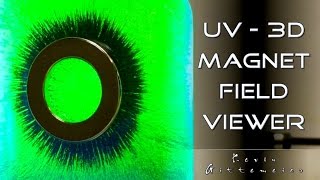 UV 3D Magnetic Field Viewer - Ring Magnet Flux Lines