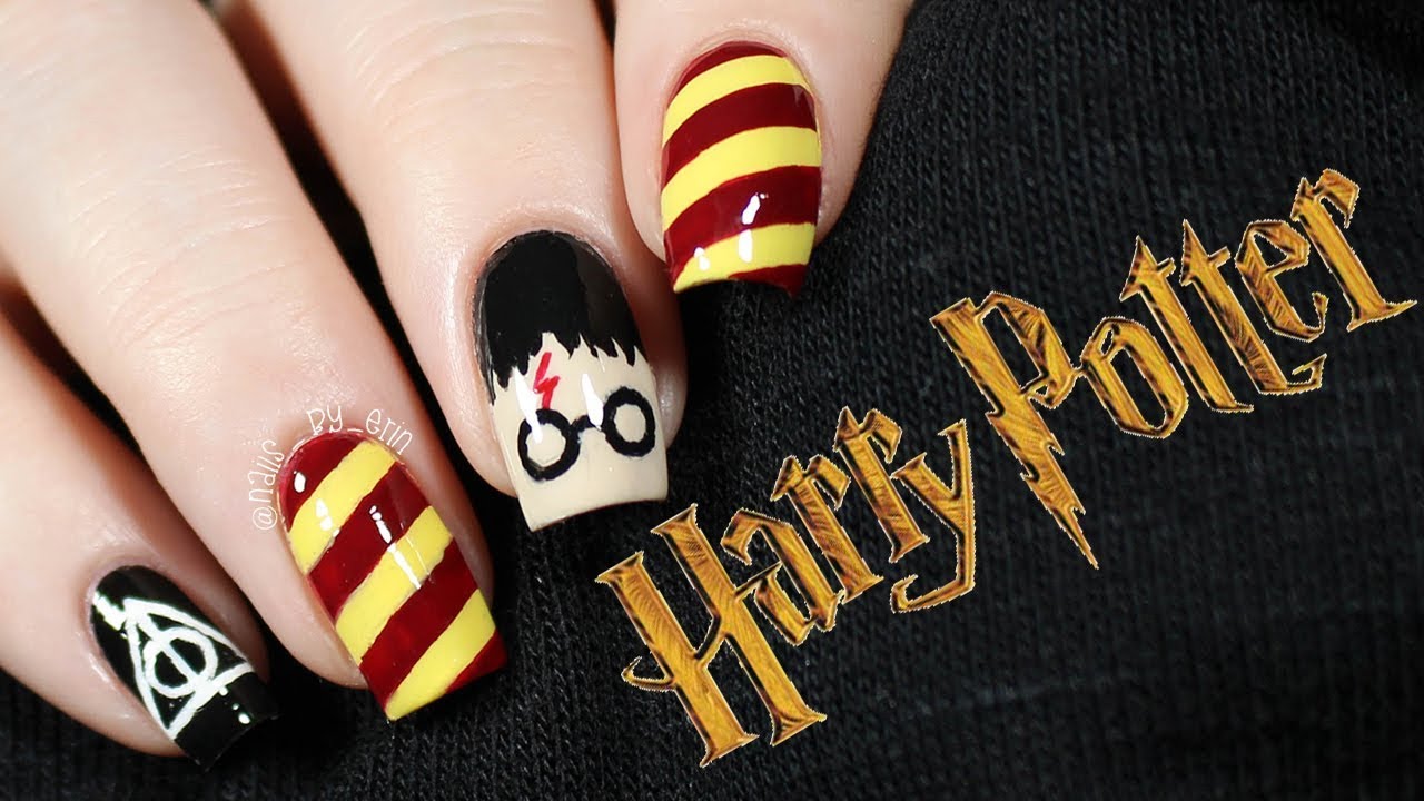 Nails by Loren - Subtle nod to Harry Potter with our color choices # harrypotter #mustardnails #handpaintednailart #nailinspo  #nailsandlasheschch #nails #nznailtech #gellyfitaustralia #gellyfit🎀🎀 |  Facebook