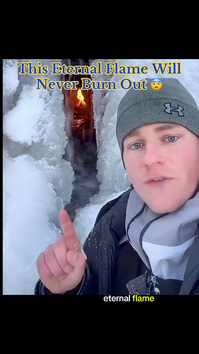 This Eternal Flame Will Never Burn Out 😨 #interesting