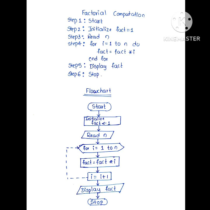 Factorial Computation Algorithm & Flowchart - YouTube