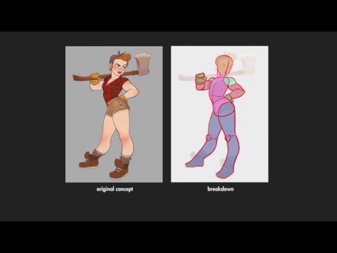 How to approach creating a 2D character in ZBrush Pt.1