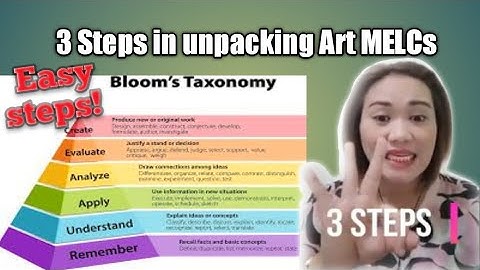 unpacking MELCS  in Art Lesson