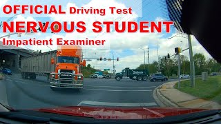 Driving Test: Nervous Student w/ Impatient Examiner