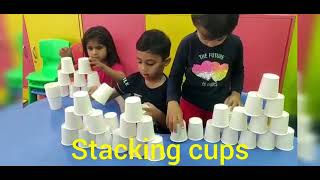 Fine motor skills activity -Stacking cups