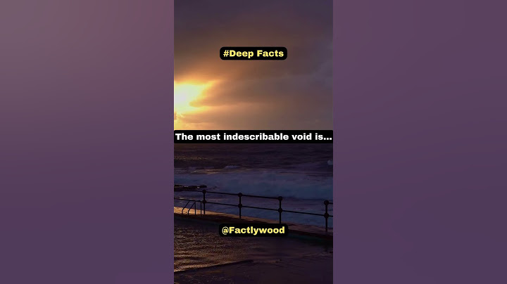 The most indescribable void is... #shorts