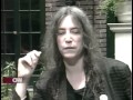 Capture de la vidéo Patti Smith - Cnn Interview For "Gone Again" [June 1996]