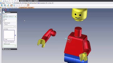 Getting Started with TopSolid Exploded Assemblies - Step 4 translate left arm and hand