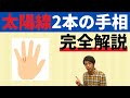 【手相占い】成功運が2倍？！太陽線2本の手相を完全解説