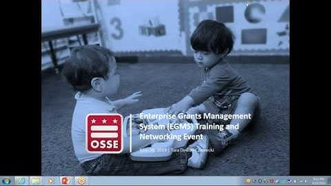 EGMS Overview Training for Applicants