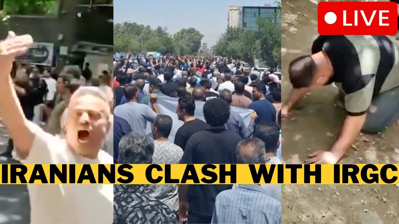 LIVE: Anti-IRGC Protests ERUPT In Iran – Trump Declares WAR Is Back