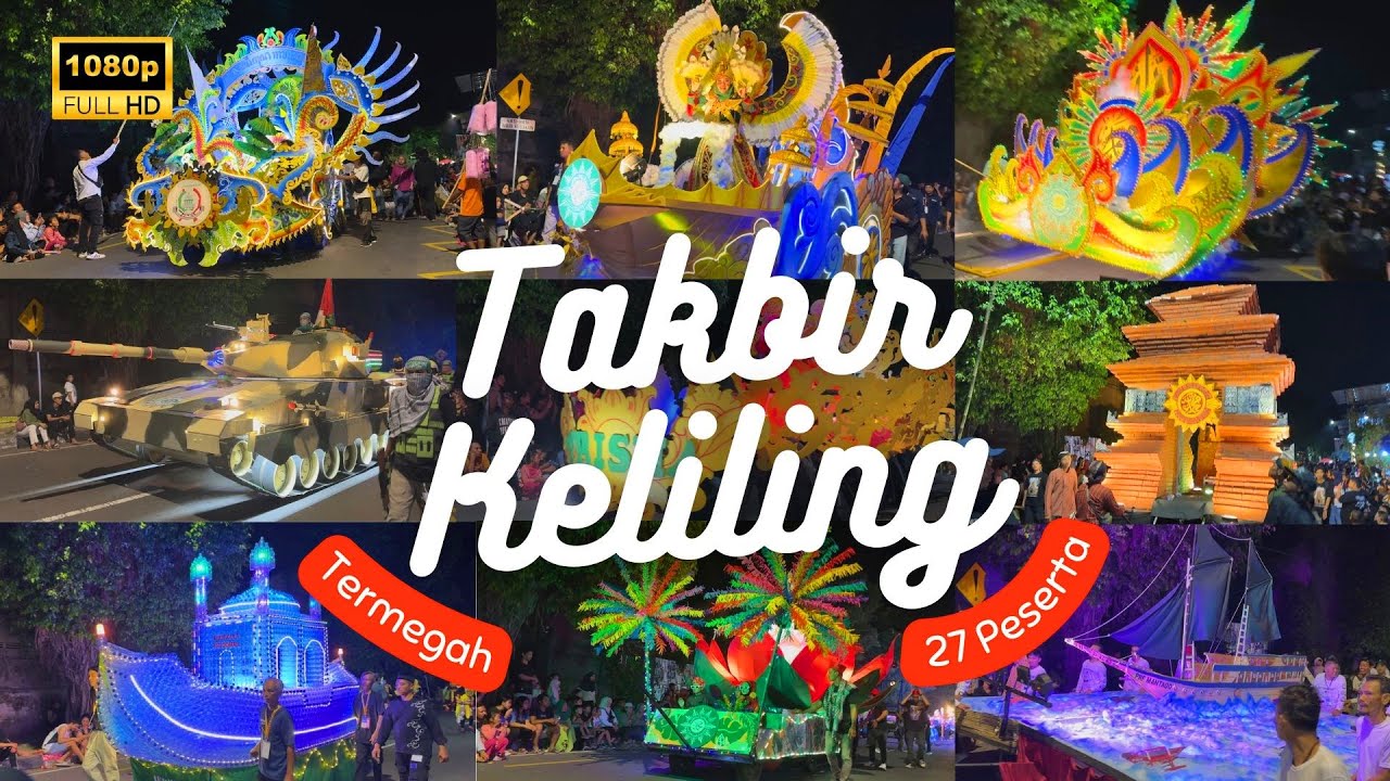 MERIAH FULL PESERTA! KARNAVAL TAKBIR KELILING IDUL ADHA 2024 AMM WARUNGBOTO - FESTIVAL GEMA TAKBIRAN