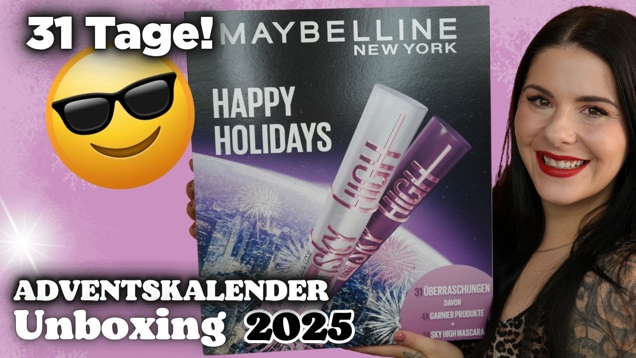 Maybelline Adventskalender 2025  Unboxing 31 TAGE Beauty-Überraschungen!