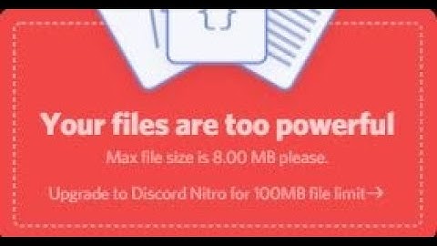 "your files are too powerful"