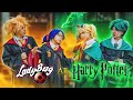 ¡LAS AVENTURAS DEL GATO DE LADYBUG Y NOIR EN EL VERDADERO HOGWARTS!