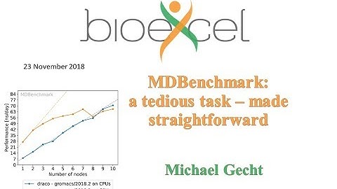 BioExcel Webinar #34: MDBenchmark: a tedious task – made straightforward