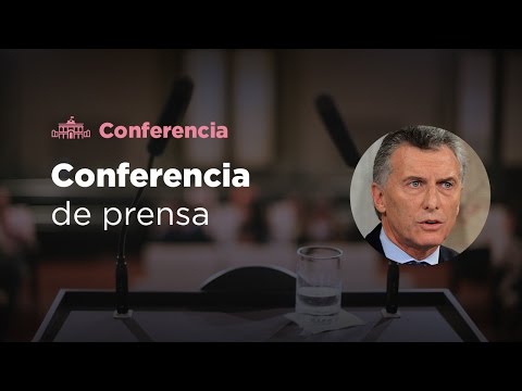 El presidente Mauricio Macri brindó una conferencia de prensa