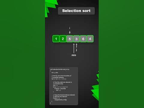 Selection sort | Animation | Coddict - YouTube