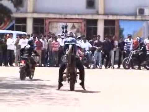 Stunt Mania - Various motorcycle stunts performed by professional stunt riders at NIT Raipur . Thanks to Adrenaline Junkies & Spark 2010