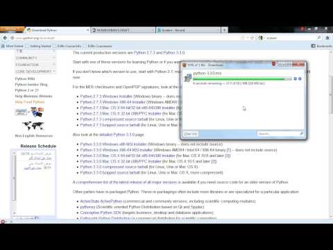 Python : Installation in windows 7