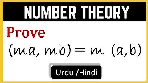 number theory question|        (ma, mb)=m(a, b)