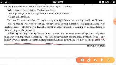 English std 11 read 2 The wild Saviour