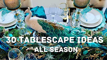 NEW* 30 STYLING IDEAS OF ALL SEASONS TABLESCAPE | GLAMOUR ELLEN #decoratewithme