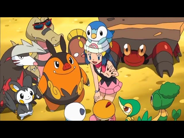 Ash Shows His New Pokémons To Dawn (Hindi) |Pokemon BW Rival Destinies In Hindi| class=