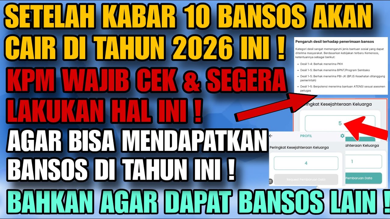 SETELAH UPDATE BANSOS 2026 ! KPM CEK & LAKUKAN INI ! AGAR DAPAT BANSOS 2026 !