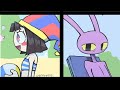 Pomni &amp; Jax in Episode 7 × Pomni X Jax × The Amazing Digital Circus Comic 