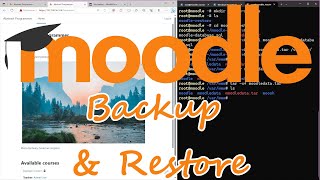 Moodle backup, restore and migrate