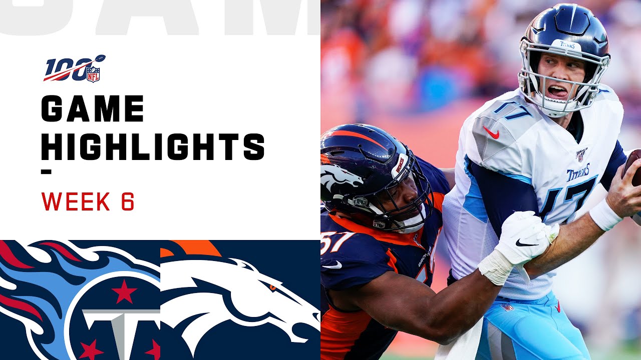 Titans vs. Broncos Week 6 Highlights | NFL 2019
