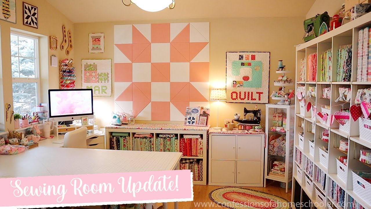 Sewing Room Makeover! (NEW Felt Right Design Wall!) 