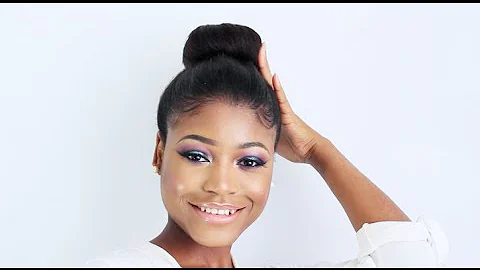 High Bun + Sleek Edges Hair Tutorial ♥