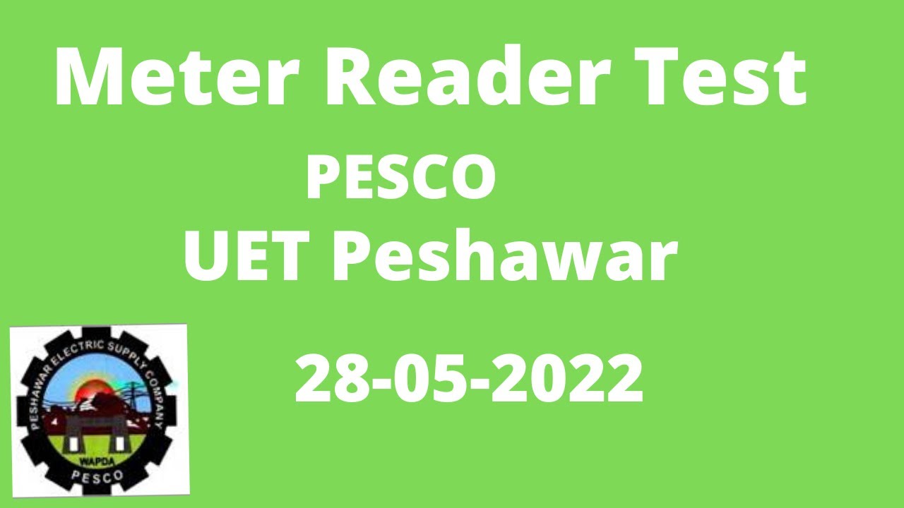 Pesco Solved Meter Reader Test 2022