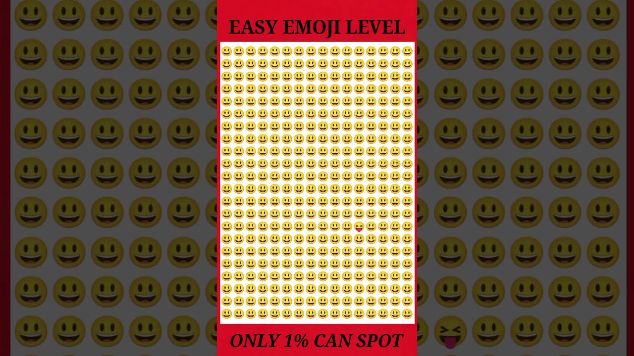  Only The Sharpest Eyes Can Spot Odd Emoji Easy Puzzle