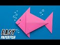 How to maka an origami fish (Paper fish tutorial)