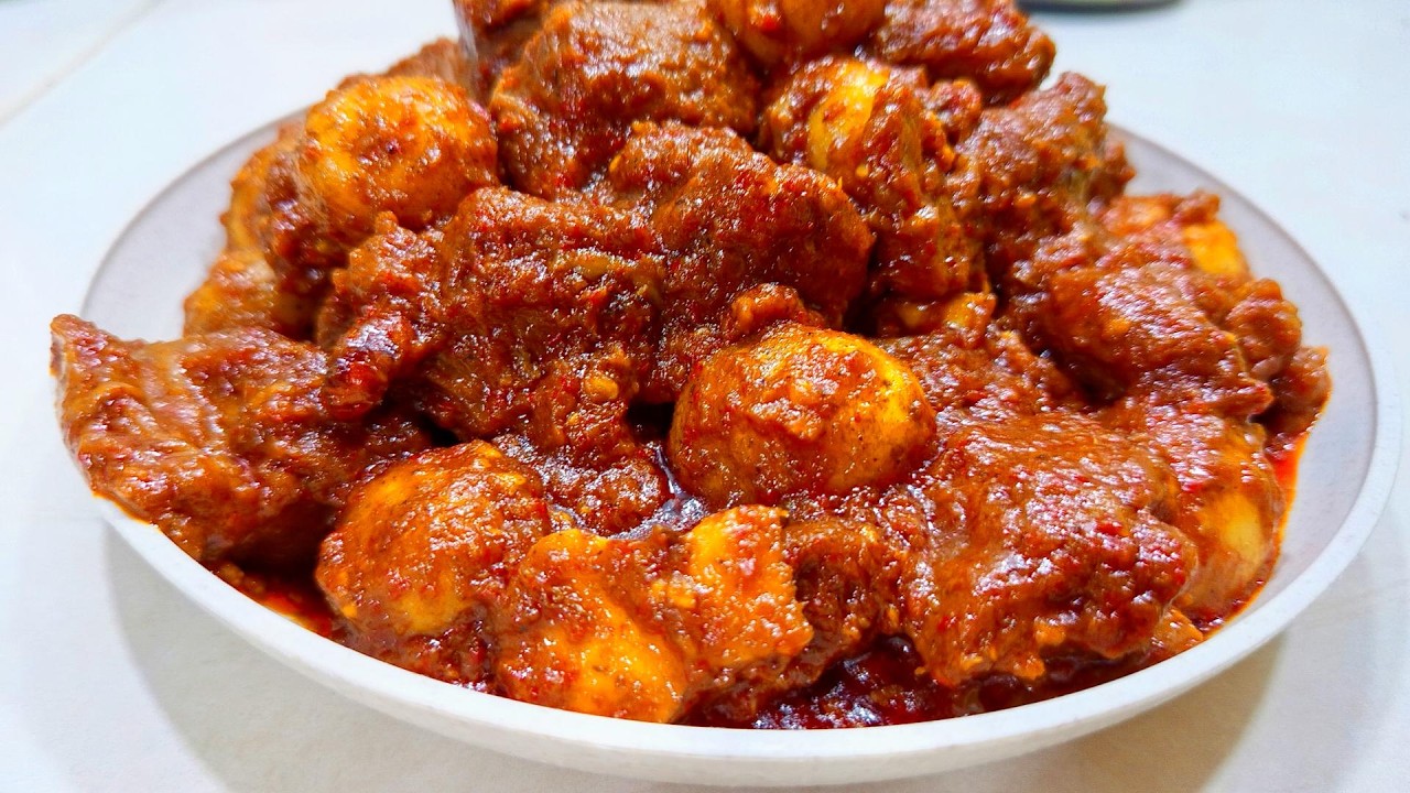 Baby Rendang Resep Rendang Daging + Baby Kentang - YouTube