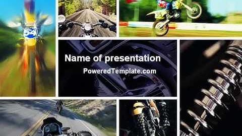 Cross-country Bike PowerPoint Template by PoweredTemplate.com