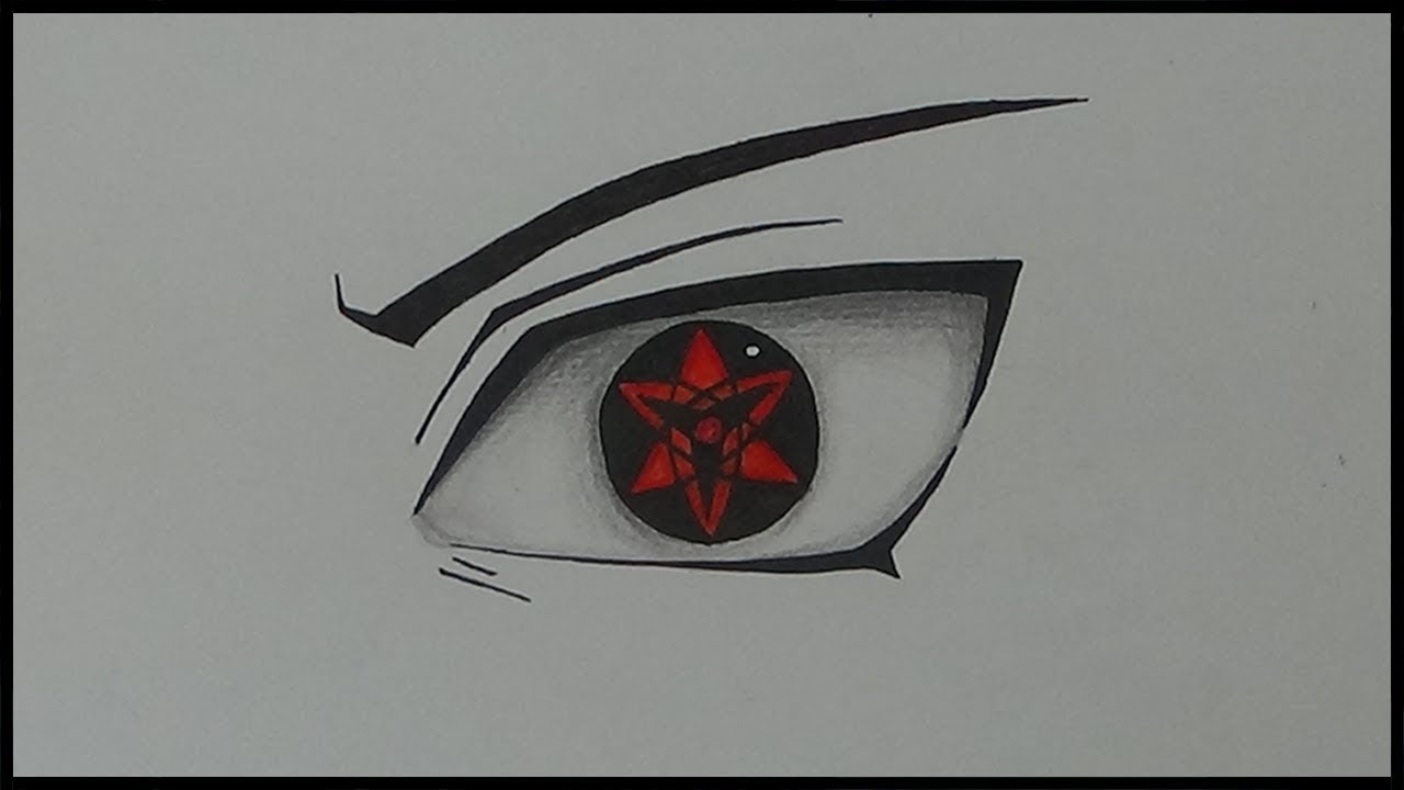Drawing Sasukes Eternal Mangekyō Sharingan Ninja World