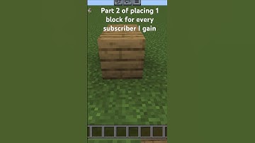 Part 2 of placing 1 block for every subscriber I get