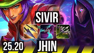 SIVIR & Alistar vs JHIN & Zilean (ADC) | 9k comeback, 86k DMG | KR Master | 25.20