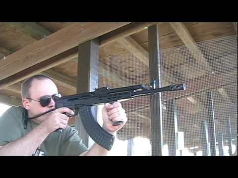 Firing Hungarian AMD-65 7.62x39mm AK-47 Rifle