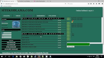 PHP DERS UYGULAMA 10 PDO VERİTABANI KAYIT SAYISI BULMA