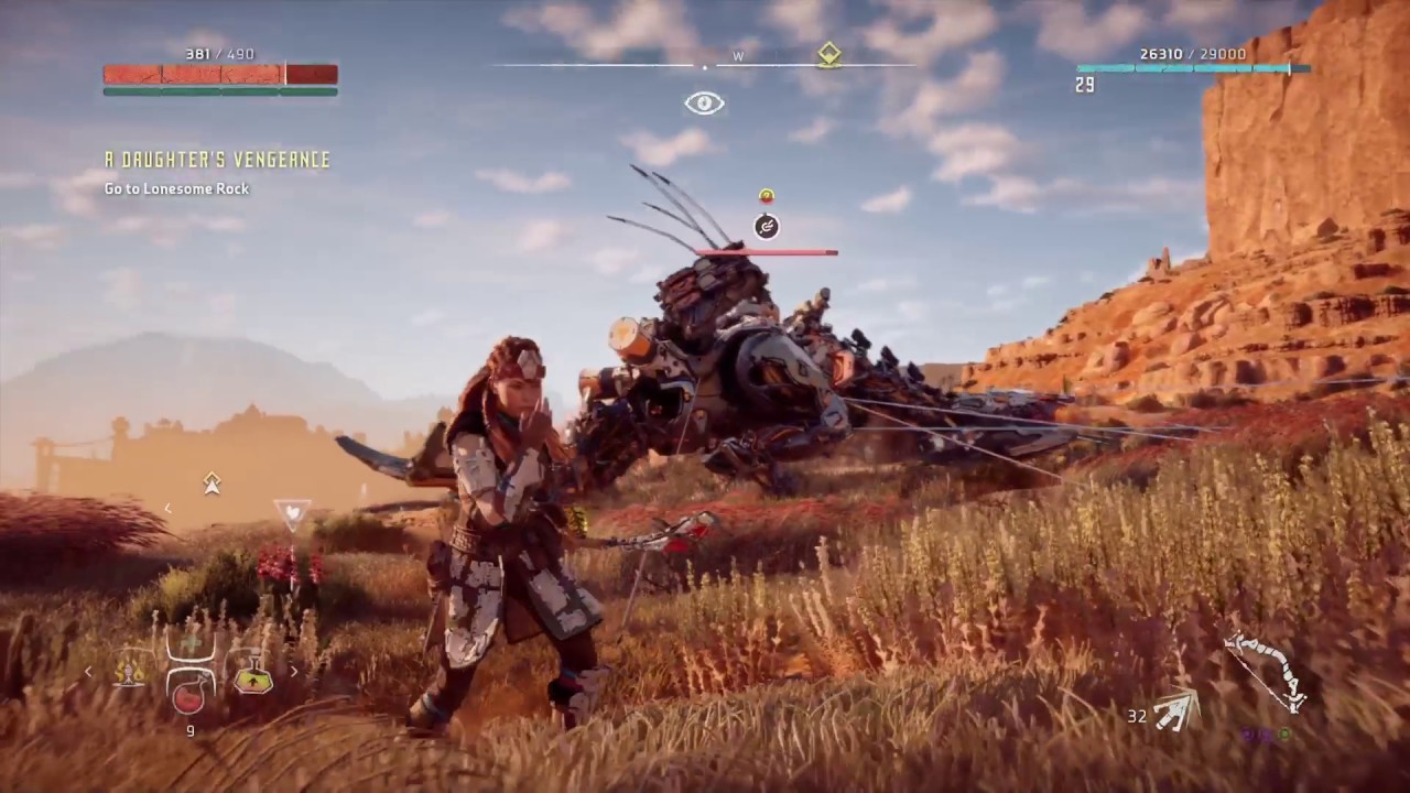 Horizon Zero Dawn 1st Thunderjaw encounter YouTube