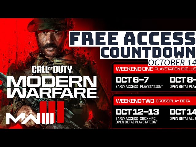 Modern Warfare 3 beta release time countdown - When can you play?