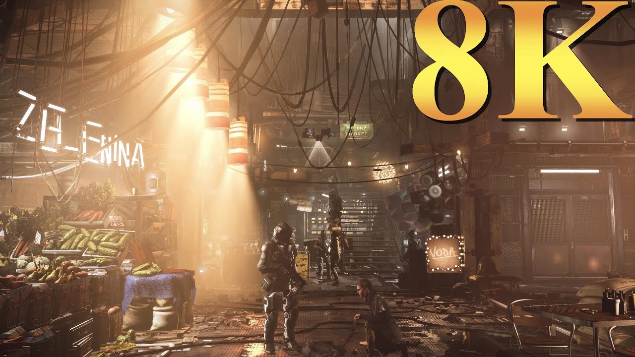 Deus Ex Mankind Divided 8K Gameplay Titan X Pascal 3 Way SLI PC Gaming 4K | 5K | 8K and Beyond