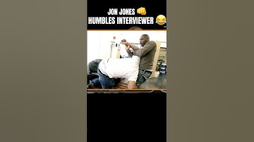 Jon Jones 👊 humbles an interviewer in this hilarious throwback! 😂 #ufc #mma #fyp #viral  #shorts
