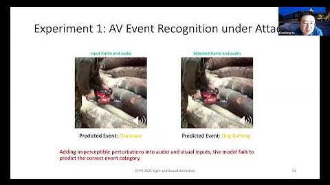 Chenliang Xu - The fragile audio visual integration under adversarial attacks