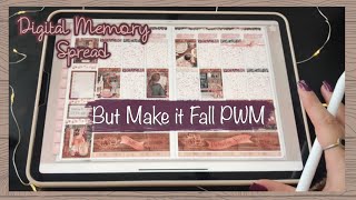 📖 Digital Memory Plan With Me 📖 Book Cafe But Make It Fall 🍁 Planning on the iPad Pro & GoodNotes